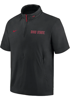 Nike Ohio State Buckeyes Sideline Coach Short Sleeve Hoods