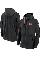 Nike Cincinnati Bengals Mens Black Sideline Club Long Sleeve Full Zip Jacket