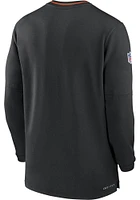 Nike Cincinnati Bengals Mens Black Sideline Coach Long Sleeve Qtr Zip Pullover