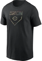 Nike Cincinnati Reds Black Camo Short Sleeve T Shirt