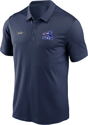 Nike Chicago White Sox Mens Navy Blue Cooperstown Short Sleeve Polo
