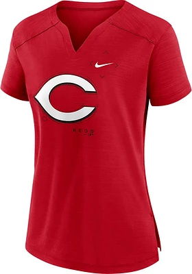 Nike Cincinnati Reds Womens Red Stack Short Sleeve T-Shirt