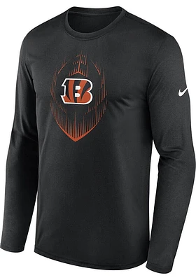 Nike Cincinnati Bengals Black Legend Icon Design Long Sleeve T-Shirt