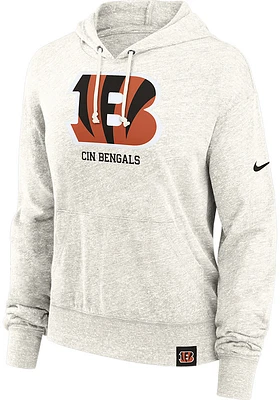 Nike Cincinnati Bengals Womens White Blitz Vintage Hooded Sweatshirt