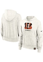 Nike Cincinnati Bengals Womens White Blitz Vintage Hooded Sweatshirt