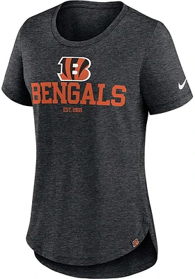 Nike Cincinnati Bengals Womens Black Blitz Triblend Short Sleeve T-Shirt