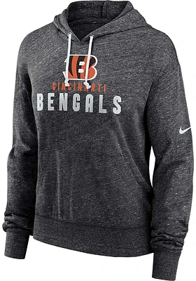 Nike Cincinnati Bengals Womens Black Vintage Gym Hooded Sweatshirt