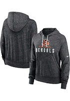 Nike Cincinnati Bengals Womens Black Vintage Gym Hooded Sweatshirt