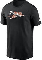 Nike Cincinnati Bengals Black Throwback Helmet Short Sleeve T Shirt