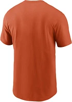 Nike Cincinnati Bengals Orange Wordmark Short Sleeve T Shirt