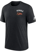 Nike Cincinnati Bengals Black Triblend Design Short Sleeve Fashion T Shirt