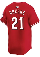 Hunter Greene Nike Cincinnati Reds Mens Red Alt Limited Baseball Jersey