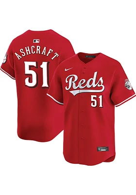 Graham Ashcraft Nike Cincinnati Reds Mens Red Alt Limited Baseball Jersey