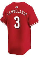 Jeimer Candelario Nike Cincinnati Reds Mens Red Alt Limited Baseball Jersey