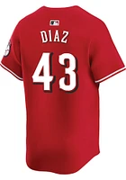 Alexis Diaz Nike Cincinnati Reds Mens Red Alt Limited Baseball Jersey