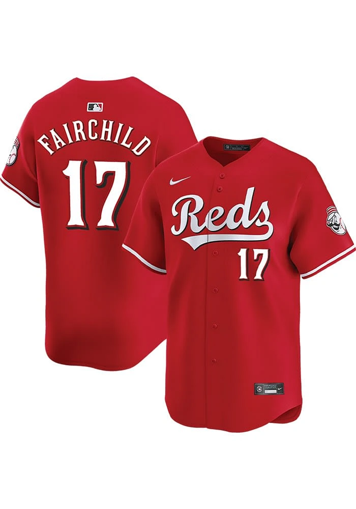 Stuart Fairchild Nike Cincinnati Reds Mens Red Alt Limited Baseball Jersey