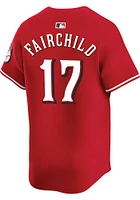 Stuart Fairchild Nike Cincinnati Reds Mens Red Alt Limited Baseball Jersey