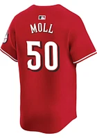 Sam Moll Nike Cincinnati Reds Mens Red Alt Limited Baseball Jersey