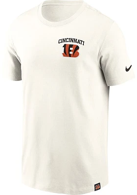 Nike Cincinnati Bengals White Blitz Essential Cotton Short Sleeve T Shirt