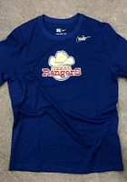 Nike Texas Rangers Blue Cooperstown Graphic Short Sleeve Fashion T Shirt