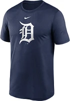 Nike Detroit Tigers Navy Blue Logo Legend Short Sleeve T Shirt