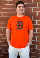 Nike Detroit Tigers Orange Logo Legend Short Sleeve T Shirt