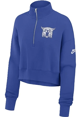 Nike Kentucky Wildcats Womens Blue Legacy Qtr Zip