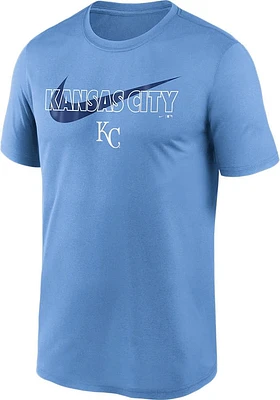 Nike Kansas City Royals Light Blue Swoosh Short Sleeve T Shirt