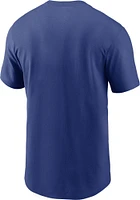 Nike Kansas City Royals Blue Wordmark Short Sleeve T Shirt
