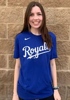 Nike Kansas City Royals Blue Wordmark Short Sleeve T Shirt