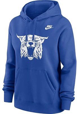 Nike Kentucky Wildcats Womens Blue Club Hooded Sweatshirt