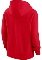 Nike Ohio State Buckeyes Womens Red Club Hooded Sweatshirt