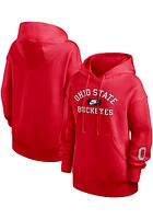 Nike Ohio State Buckeyes Womens Red Phoenix Hooded Sweatshirt