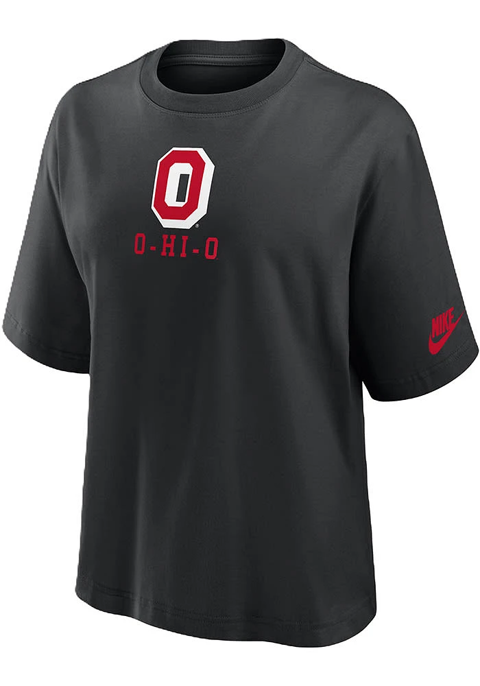 Nike Ohio State Buckeyes Womens Boxy Short Sleeve T-Shirt