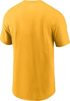 Nike Pittsburgh Pirates Gold Wordmark Graphic Short Sleeve T Shirt