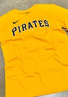 Nike Pittsburgh Pirates Gold Wordmark Graphic Short Sleeve T Shirt