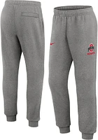 Nike Ohio State Buckeyes Mens Grey Club Fleece Jogger Sweatpants