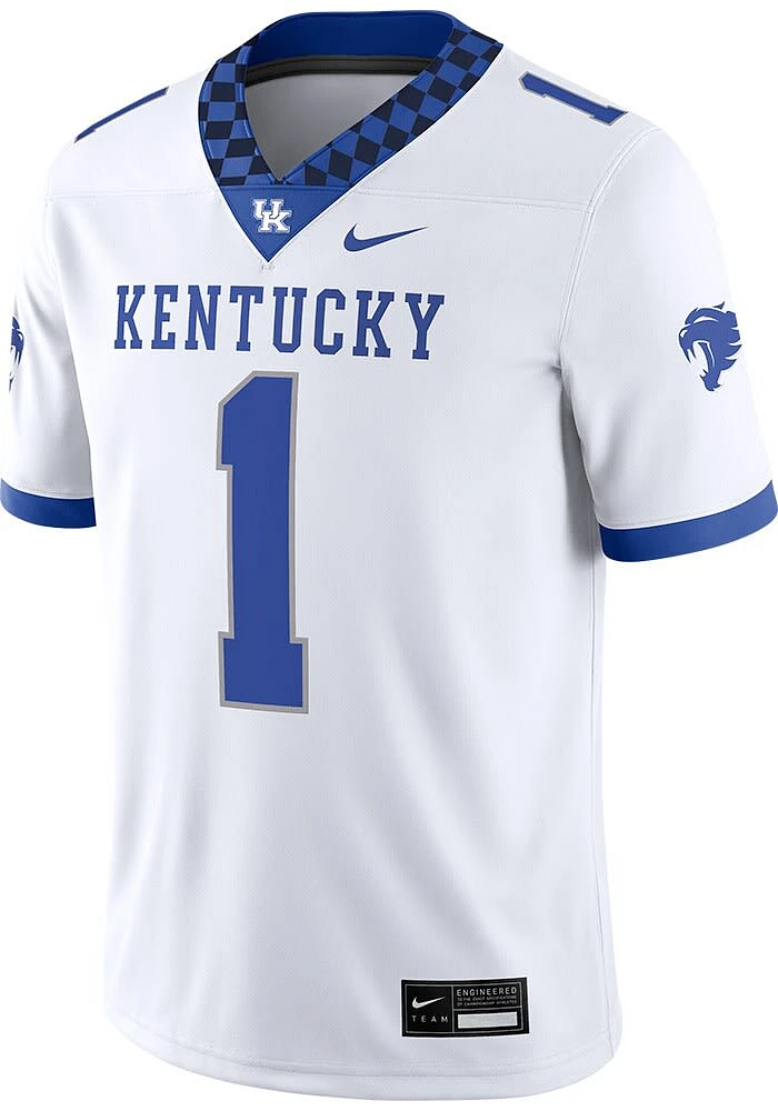 Nike Kentucky Wildcats White Road Game Football Jersey