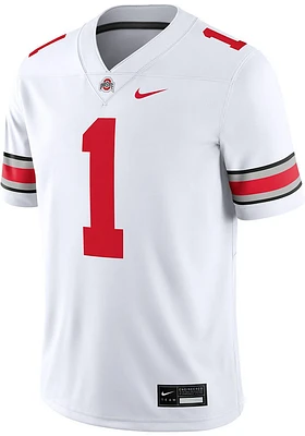 Nike Ohio State Buckeyes White Road Game Football Jersey