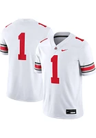 Nike Ohio State Buckeyes White Road Game Football Jersey