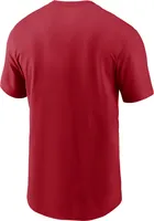 Nike Cincinnati Reds Red Wordmark Logo Short Sleeve T Shirt