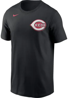 Nike Cincinnati Reds Black Wordmark Short Sleeve T Shirt