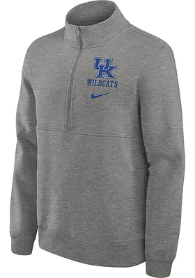 Nike Kentucky Wildcats Mens Club Fleece Long Sleeve 1/4 Zip Pullover