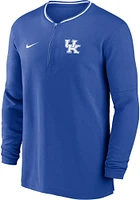 Nike Kentucky Wildcats Mens Blue Sideline Coach Long Sleeve Qtr Zip Pullover