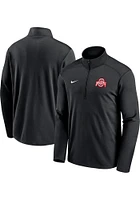 Nike Ohio State Buckeyes Mens Black Pacer Long Sleeve Qtr Zip Pullover