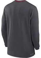 Nike Ohio State Buckeyes Mens Sideline Coach Long Sleeve 1/4 Zip Pullover