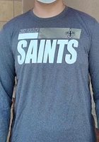 Nike New Orleans Saints Grey Sideline Logo Legend Long Sleeve T-Shirt
