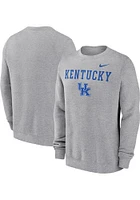 Nike Kentucky Wildcats Mens Primary Stack Long Sleeve Crew Sweatshirt