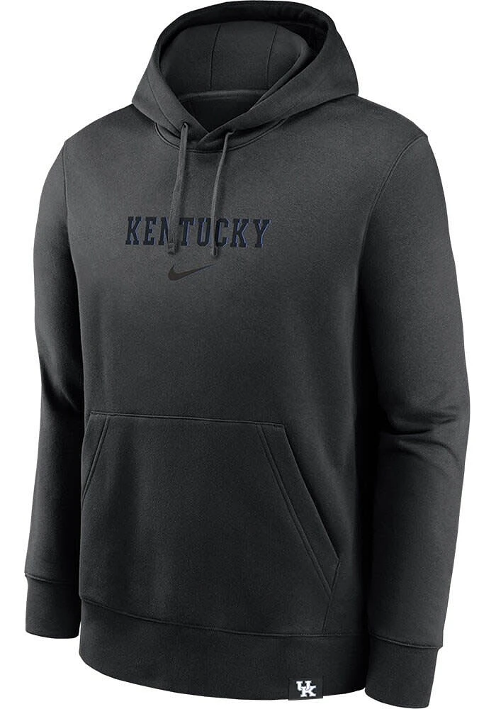 Nike Kentucky Wildcats Mens Black Statement Club Long Sleeve Hoodie