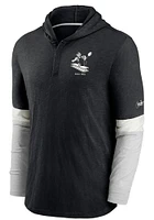 Nike Pittsburgh Steelers Mens Black Mascot Historic Henley Fashion Hood